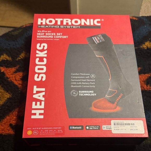 Heat Socks Set - Black and Red
